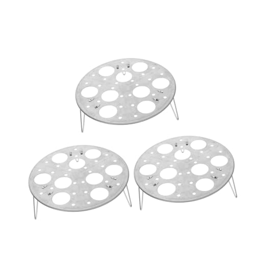 GALPADA 3 Stück Edelstahl Dampfrost Multifunktionales Hochfuß Dämpfgestell für Eier Brötchen Knödel Kompatibel mit Induktions und Gasherden Vielseitiger Küchen Dampfeinsatz GALPADA 3 Stück Edelstahl Dampfrost Multifunktionales Hochfuß Dämpfgestell für Eier Brötchen Knödel Kompatibel mit Induktions und Gasherden Vielseitiger Küchen Dampfeinsatz von GALPADA
