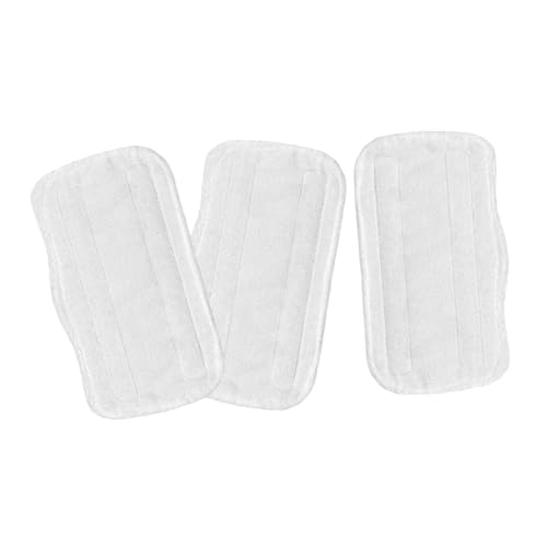 GALPADA 3 Stück Mikrofaser Wischmopp Pads Hochabsorbierende Wiederverwendbare Reinigungspads für Dampfreiniger Geeignet für Hartböden und Fliesenreinigung von GALPADA