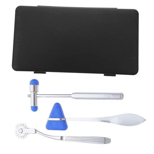 GALPADA 3 Stück Neurologischer Reflexhammer Dreieckigem Kopf Tragbar Präziser Nervenuntersuchungshammer für Muskel Haut Sehnenreflexdiagnose GALPADA 3 Stück Neurologischer Reflexhammer Dreieckigem Kopf Tragbar Präziser Nervenuntersuchungshammer für Muskel Haut Sehnenreflexdiagnose von GALPADA