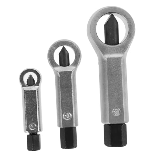 GALPADA 3 Stück Nutspalter Teilig Schwerlast Nut Splitter Werkzeug Korrosionsbeständig für Beschädigte Rostige Muttern Entferner mit Verschiedenen für Sicheres Abbrechen und Entfernen von GALPADA