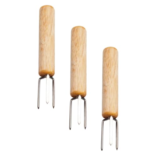 GALPADA 3 Stück Teiliges Maiskolben Gabeln mit Holzgriff Edelstahl Bbq Corn Forks Wiederverwendbare Spieße für Grill Picknick und Fingerfood Robuste Obst und Gemüsespieße für Outdoor GALPADA 3 Stück Teiliges Maiskolben Gabeln mit Holzgriff Edelstahl Bbq Corn Forks Wiederverwendbare Spieße für Grill Picknick und Fingerfood Robuste Obst und Gemüsespieße für Outdoor von GALPADA