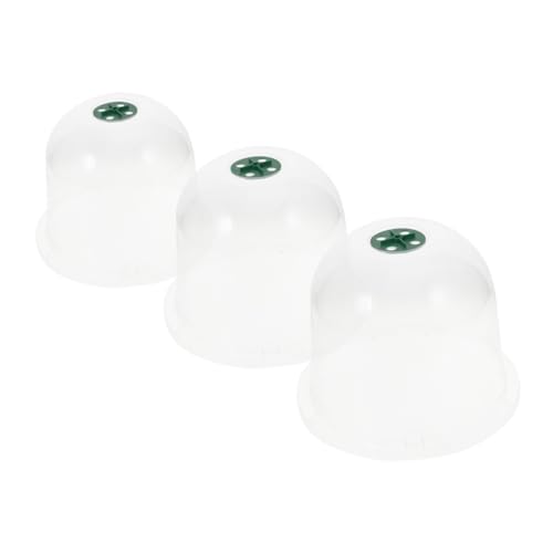GALPADA 3 Stück Teiliges Mini Glocken Pflanzenschutzset Transparentem Kunststoff Isolierende Anzuchtglocken für Frostschutz und Optimale Feuchtigkeitskontrolle Geeignet für Garten von GALPADA