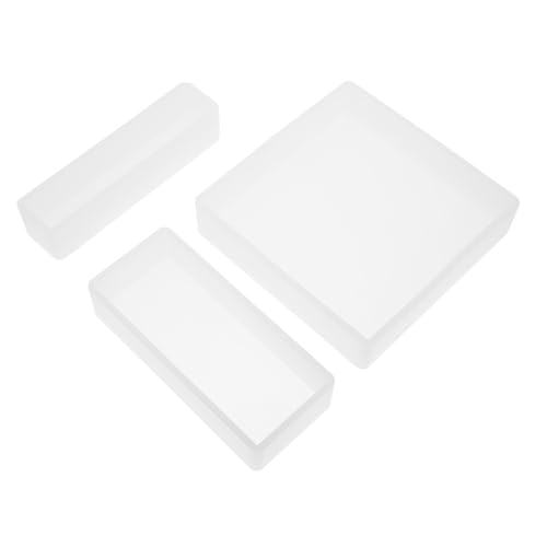 GALPADA 3 Stück Teiliges Silikonformen Rechteckige Epoxidharz Gießformen für DIY Kristall Harz Basteln Wohnkultur Flexibel Wiederverwendbar GALPADA 3 Stück Teiliges Silikonformen Rechteckige Epoxidharz Gießformen für DIY Kristall Harz Basteln Wohnkultur Flexibel Wiederverwendbar von GALPADA