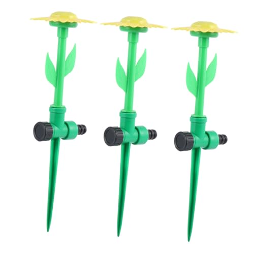 GALPADA 3 Stück Teiliges Sonnenblumen bewässerungsset Gartensprinkler mit Bodenstecker Präzise Wassersprüher für Rasenbewässerung Robustes Kunststoff drip System für Gartenpflege und von GALPADA