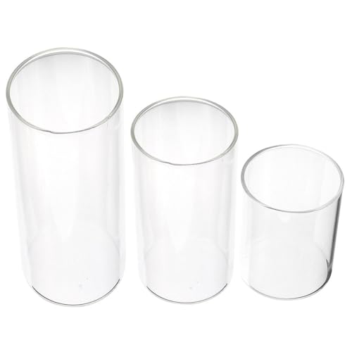 GALPADA 3 Stück Transparentes Kerzenhalter Teiliges Winddichtes Kerzenschirm Design für Romantische Dekoration für Hochzeiten Partys und Besondere Anlässe von GALPADA