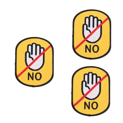 GALPADA 3 Stück Warnaufkleber Nicht Anfassen für Haustier-leine Auffällige Rückstandsfreie Tierwarnzeichen zur Sicheren Hunde-sozialisation Einfach Anzubringende Sticker für Spaziergänge von GALPADA
