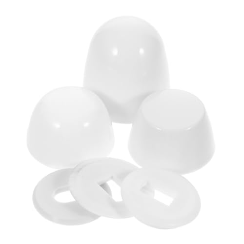 GALPADA 3 Stück Wc Schrauben Abdeckkappen aus Robustem Abs Kunststoff Runde Toilette Bolzenkappen mit Einfacher Montage Komplette Abdeckung für Toilettenschrauben und Bodenbefestigung GALPADA 3 Stück Wc Schrauben Abdeckkappen aus Robustem Abs Kunststoff Runde Toilette Bolzenkappen mit Einfacher Montage Komplette Abdeckung für Toilettenschrauben und Bodenbefestigung von GALPADA