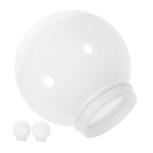 GALPADA 3 Stück Weiße Acryl Kugel Lampenschirme mit Gewinde für Außenleuchten Wetterfeste Runde Lampenabdeckung Ersatzschirm für Wand Gartenlampen GALPADA 3 Stück Weiße Acryl Kugel Lampenschirme mit Gewinde für Außenleuchten Wetterfeste Runde Lampenabdeckung Ersatzschirm für Wand Gartenlampen von GALPADA