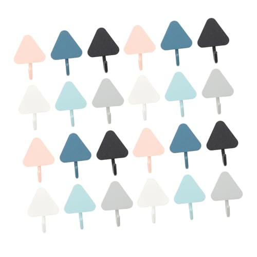 GALPADA 30 Stück Teiliges Selbstklebende Multifunktionale Badezimmer wandhaken ohne Bohren Starke Tragkraft als Kleider Handtuchhalter mit Farbiger Auswahl für Badezimmer und Büro von GALPADA