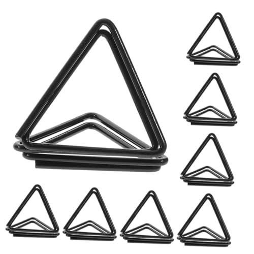 GALPADA 36 Stück Teiliges Dreieckige Memo Clips aus Multifunktionale Tischkartenhalter und Notizklammern Mittelgroße Büroklammern für Tischnummern Fotos Notizen Schwarz Stabil und von GALPADA