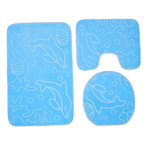 GALPADA 3stücke Teiliges Junge Mädchen Badezimmer Teppich Set rutschfeste Wasserabsorbierende Badematte Rücken Für Mehr Cartoon Design Für Jungen Und Mädchen GALPADA 3stücke Teiliges Junge Mädchen Badezimmer Teppich Set rutschfeste Wasserabsorbierende Badematte Rücken Für Mehr Cartoon Design Für Jungen Und Mädchen von GALPADA