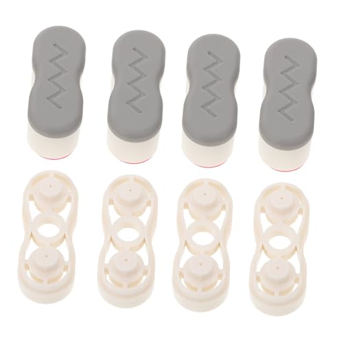 GALPADA 4 Paare Toilettensitz Polster Pads Wc Sitz Gummipuffer Geräuschdämpfer Toilettendeckel Schutz Polsterung Rutschfest Langlebig für Sanftes Schließen und Schutz Des Toilettensitzes von GALPADA