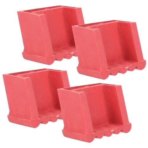 GALPADA 4 Stück Antirutsch Gummipads für Leitern Teiliges Rutschfeste Schutzkappen Dickem Gummi Verschleißfest Geräuschdämpfend Universelle Ersatz Lederschoner für Haushalts und von GALPADA