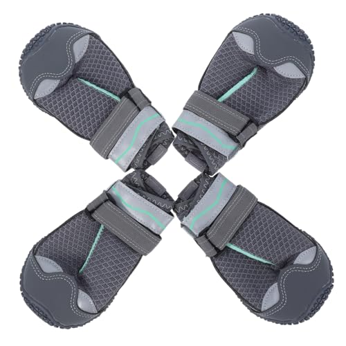 GALPADA 4stücke Hundeschuhe Zum Spazierengehen Und Robust Für Welpen Mit Rutschfester Gummisohle Atmungsaktiv Für Outdoor-aktivitäten Bei Jeder Witterung GALPADA 4stücke Hundeschuhe Zum Spazierengehen Und Robust Für Welpen Mit Rutschfester Gummisohle Atmungsaktiv Für Outdoor-aktivitäten Bei Jeder Witterung von GALPADA
