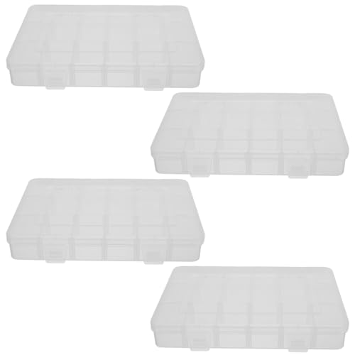 GALPADA 4 Stück Aufbewahrungsbox mit Fächern Transparent Kunststoff Organizerbox mit Flexiblem Trenner für Perlen Schrauben Bastelkleinteile und Angelzubehör Kompakt Robust mit Deckel GALPADA 4 Stück Aufbewahrungsbox mit Fächern Transparent Kunststoff Organizerbox mit Flexiblem Trenner für Perlen Schrauben Bastelkleinteile und Angelzubehör Kompakt Robust mit Deckel von GALPADA