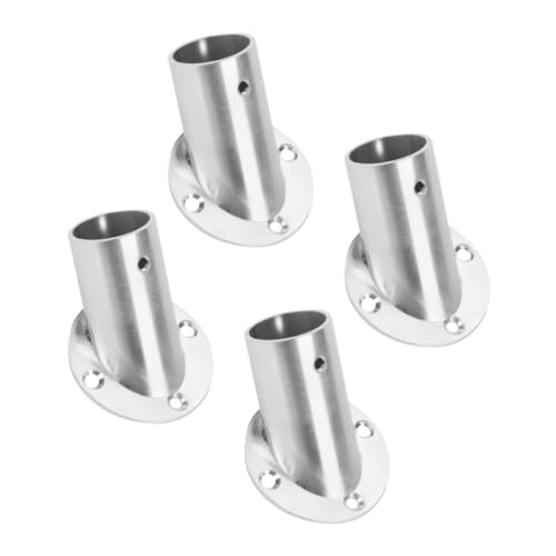 GALPADA 4 Stück Edelstahl Schrankstangenhalter Flanschhalterung für Kleiderschrank Gardinenstange Halterung mit Schrauben Langlebig Vielseitig Einsetzbar Einfache Montage Verschleißfest GALPADA 4 Stück Edelstahl Schrankstangenhalter Flanschhalterung für Kleiderschrank Gardinenstange Halterung mit Schrauben Langlebig Vielseitig Einsetzbar Einfache Montage Verschleißfest von GALPADA