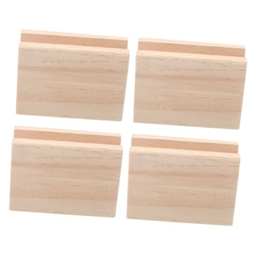 GALPADA 4 Stück Holz Möbelerhöhungen Bett Tisch Stuhl Erhöhung Robust Stabil Für Schlafzimmer Wohnzimmer Büro Möbelbeine Verlängerung Höhe Maximierung Stauraum von GALPADA