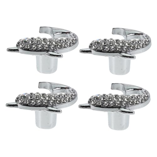 GALPADA 4 Stück Kinderzimmer Möbelgriffe Delfin Design aus Langlebiger Legierung Einfache Einzelloch-montage Vintage Amerikanischer Stil Geeignet für Schränke und Kommoden von GALPADA