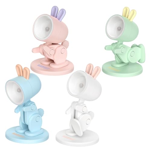 GALPADA 4 Stück LED Nachtlicht mit Faltbarem Hasen Design Verstellbare Mini Tischlampe für Schlafzimmer und Kinderzimmer Dekorative und Anpassbare Nachtbeleuchtung in Grün GALPADA 4 Stück LED Nachtlicht mit Faltbarem Hasen Design Verstellbare Mini Tischlampe für Schlafzimmer und Kinderzimmer Dekorative und Anpassbare Nachtbeleuchtung in Grün von GALPADA
