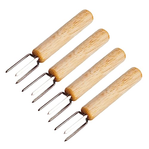GALPADA 4 Stück Maisgabeln mit Drei Pin Design Langlebige Grillspieße für Bbq und Obst für Partys und GALPADA 4 Stück Maisgabeln mit Drei Pin Design Langlebige Grillspieße für Bbq und Obst für Partys und von GALPADA