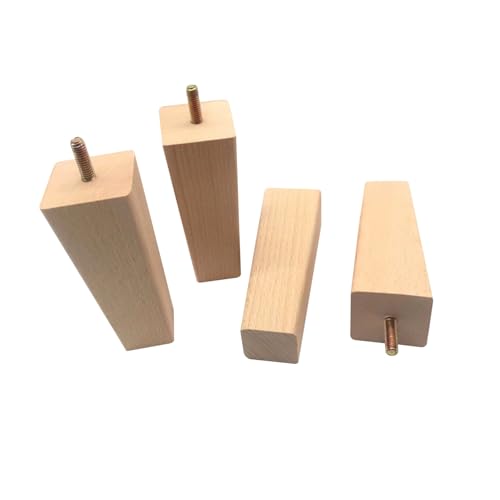 GALPADA 4 Stück Massivholz Möbelbeine Quadratisch Stabile Möbelfüße Ersatz Füße für Sofa Tisch Stuhl Tv Schrank Vielseitige Möbelstützen Einfache Montage GALPADA 4 Stück Massivholz Möbelbeine Quadratisch Stabile Möbelfüße Ersatz Füße für Sofa Tisch Stuhl Tv Schrank Vielseitige Möbelstützen Einfache Montage von GALPADA