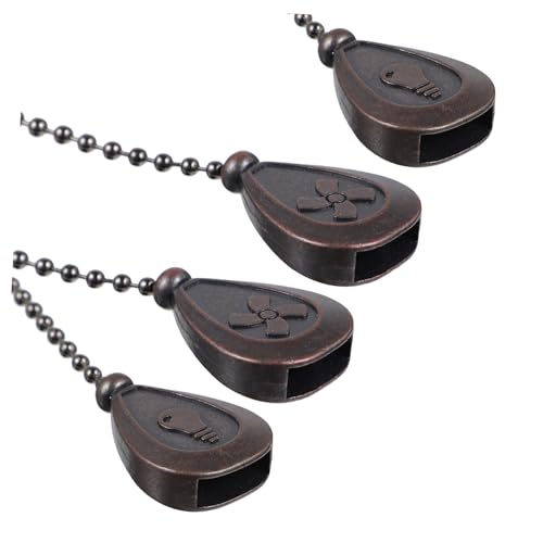 GALPADA 4 Stück Metall Zugkette Verlängerung Vintage Deckenventilator Dekorative Licht Zugkette Verlängerung für Wohnzimmer Badezimmer Schlafzimmer Küche GALPADA 4 Stück Metall Zugkette Verlängerung Vintage Deckenventilator Dekorative Licht Zugkette Verlängerung für Wohnzimmer Badezimmer Schlafzimmer Küche von GALPADA