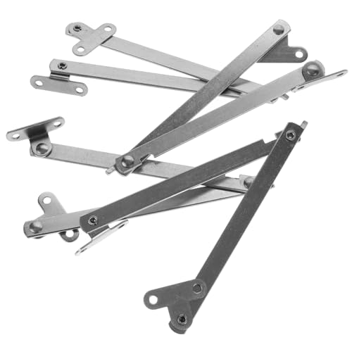 GALPADA 4 Stück Metallstützscharniere Klappbar Langlebig Selbstbalancierend für Möbel Schranktüren Küchenschränke Spannstäbe Einfache Montage Robust Langlebig von GALPADA
