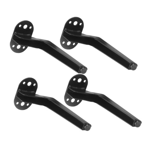 GALPADA 4 Stück Möbelbeine Metall Schwarz Möbelstützbeine Robust für Sofa Tv Schrank Couchtisch Schwere Einfache Montage Langlebige Metallfüße von GALPADA