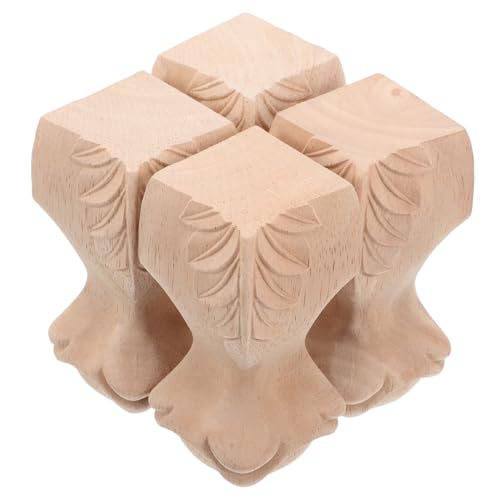 GALPADA 4stücke Möbelbeine Europäischer Stil Geschnitzt Ersatzfüße Für Sofa Schrank Kleiderschrank Und Couchtisch Beige von GALPADA