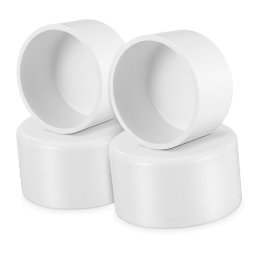 GALPADA 4 Stück PVC Rohrstopfen Innendurchmesser Endkappen für Rohre Sprinkler Möbel Garten Vielseitige Rohrabschlusskappen Dichtend Langlebig von GALPADA