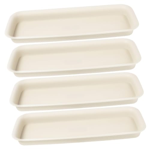 GALPADA 4 Stück Rechteckige Pflanzuntersetzer Stabilem Wasserfeste Pflanzenschalen für Zimmerpflanzen Langlebige Blumentopf tropfschalen Praktische Pflanztabletts für Drinnen Beige GALPADA 4 Stück Rechteckige Pflanzuntersetzer Stabilem Wasserfeste Pflanzenschalen für Zimmerpflanzen Langlebige Blumentopf tropfschalen Praktische Pflanztabletts für Drinnen Beige von GALPADA