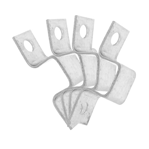 GALPADA 4 Stück Robuste Quadratische Rohrschellen aus Eisen U förmige Halterungen mit Geschlitztem Design Langlebig und Verformungsbeständig Vielseitig für Rohre an Verschiedenen von GALPADA