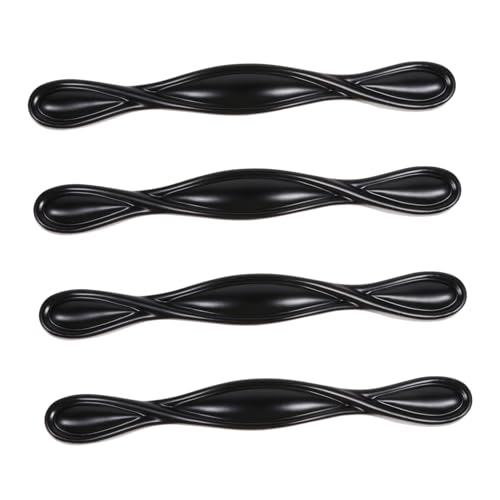 GALPADA 4 Stück Schwarze Möbelgriffe aus Zinklegierung Robuste Schrank Schubladengriffe mit Lochabstand Modernes Design für Kleiderschrank und Wohnmöbel Angenehme Haptik Langlebig GALPADA 4 Stück Schwarze Möbelgriffe aus Zinklegierung Robuste Schrank Schubladengriffe mit Lochabstand Modernes Design für Kleiderschrank und Wohnmöbel Angenehme Haptik Langlebig von GALPADA