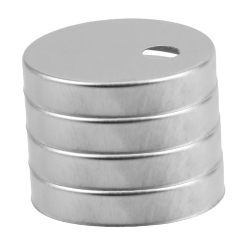 GALPADA 4 Stück Teiliges Edelstahl Wc Schrauben Abdeckkappen Dekorative Toilettenschrauben Schutzkappen Rostfrei Rund Einfache Montage Passend für Toilettensitze von GALPADA