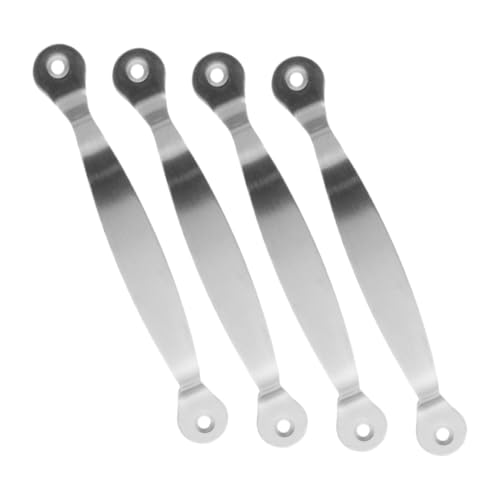 GALPADA 4 Stück Teiliges Edelstahlgriff für Küchenschränke und Schubladen Modernes Design Robuste und Leichte Griffe Einfache Montage Geeignet für Möbel Fenster Holztüren Bohrlochabstand von GALPADA