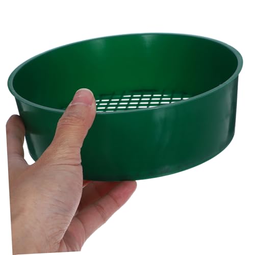 GALPADA 4 Stück Teiliges Gartensieb aus Robustem PP Rundes Bodensieb mit Mittlerem Multifunktionaler Siebkorb zum von Erde Kies und Kleinen für Gartenpflanzen und Aussaat von GALPADA