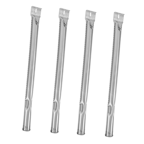 GALPADA 4 Stück Teiliges Gasgrill Brennerrohre Ersatzteile Einstellbare Hitzebeständige Grillbrenner Zubehör für Gasgrills Rostfrei Leicht zu Reinigen Langlebig und Einfach zu Montieren von GALPADA