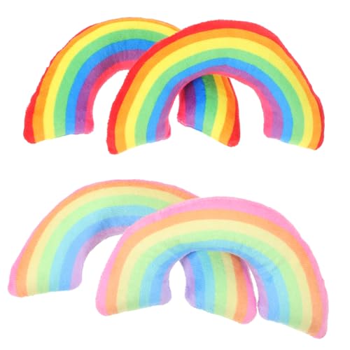 GALPADA 4 Stück Teiliges Katzenkissen mit Katzenminze Buntes Plüsch Kuschelkissen Sanft und Langlebig U förmiges Nackenstützkissen für Katzen Multifunktionales Katzenspielzeug und GALPADA 4 Stück Teiliges Katzenkissen mit Katzenminze Buntes Plüsch Kuschelkissen Sanft und Langlebig U förmiges Nackenstützkissen für Katzen Multifunktionales Katzenspielzeug und von GALPADA