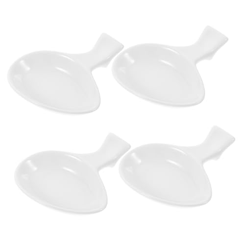 GALPADA 4 Stück Teiliges Keramik Essstäbchenhalter Löffelförmig mit Eleganten Praktischen Dip schälchen Vielseitige Sauce Dish für Tischdekoration und Besteckablage Weiß Formstabil und GALPADA 4 Stück Teiliges Keramik Essstäbchenhalter Löffelförmig mit Eleganten Praktischen Dip schälchen Vielseitige Sauce Dish für Tischdekoration und Besteckablage Weiß Formstabil und von GALPADA