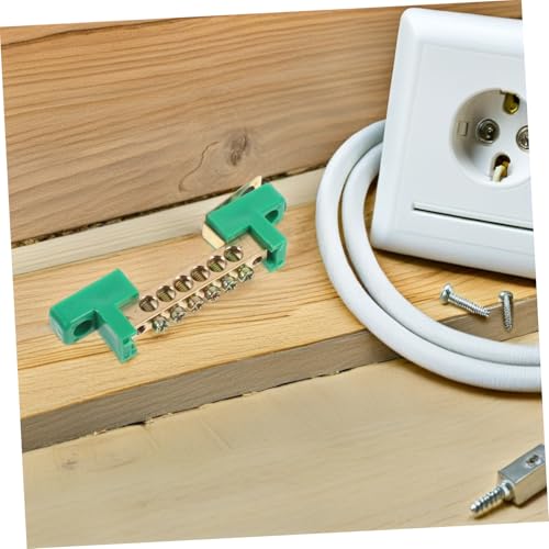 GALPADA 4 Stück Teiliges Kupfer Erdungsleisten Anschlusspunkten Hitzebeständige Erdungs-klemmenleiste für Haus Industrieverdrahtung Neutraler Leiter Getrennt Langlebig und Sicher von GALPADA