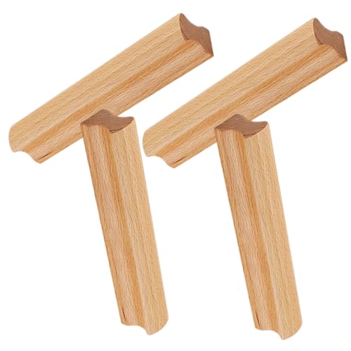 GALPADA 4 Stück Teiliges Massivholz Möbelgriffe Schubladengriffe mit Lochabstand für Kleiderschrank und Kommode Runde Kanten Einfache Montage Langlebige Holzgriffe für Moderne und GALPADA 4 Stück Teiliges Massivholz Möbelgriffe Schubladengriffe mit Lochabstand für Kleiderschrank und Kommode Runde Kanten Einfache Montage Langlebige Holzgriffe für Moderne und von GALPADA