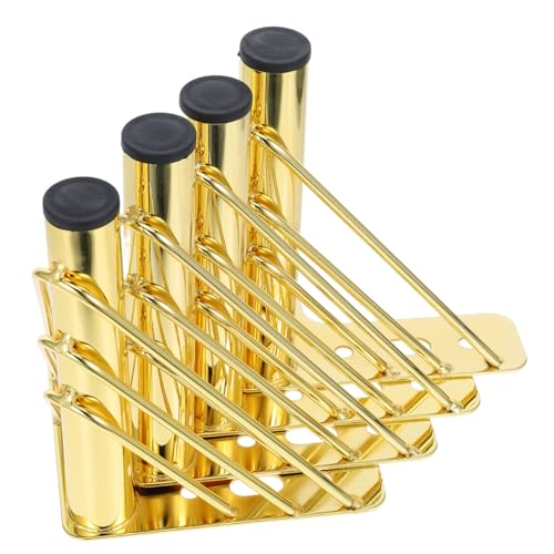 GALPADA 4 Stück Teiliges Metallmöbelfüße Robuste Metallbeine mit Geräuschdämpfenden Pads Strapazierfähig und Modern Möbelbeine für Sofa Couchtisch Tv Schrank Kommode Einfache Montage von GALPADA