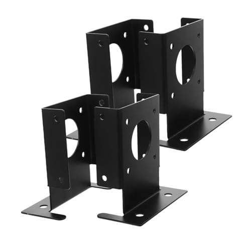 GALPADA 4 Stück Teiliges Pfostenanker Basishalterungen Holzpfostenhalter für Pergola und Veranda Robust Vielseitig Einsetzbar Terrasse und Stein Einfach zu Montieren und Flexibel Anpassbar von GALPADA