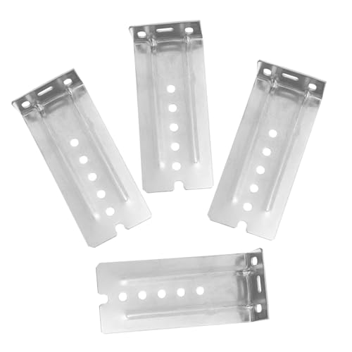 GALPADA 4 Stück Teiliges Schubladenauszug Rückmontagehalter Langlebige Verstellbare Schubladenführungsbefestigung mit Elektrolytisch Versiegelter Rostbeständiger Oberfläche Starke von GALPADA