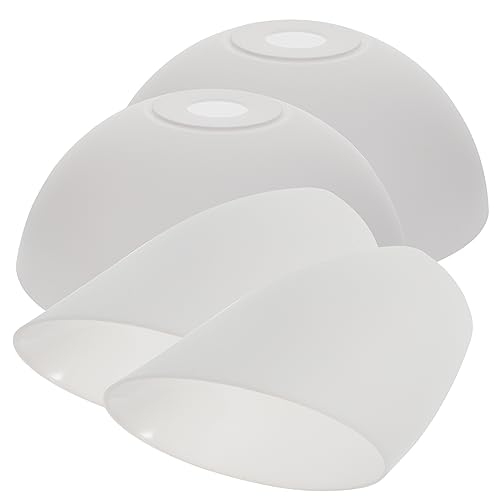 GALPADA 4 Stück Teiliges Set Kunststoff Lampenschirme Inclined Horseshoe und Bowl Lampenschirm Ersatz für Stehlampe Schreibtischlampe Kronleuchter Installieren Langlebig für Wohnräume von GALPADA