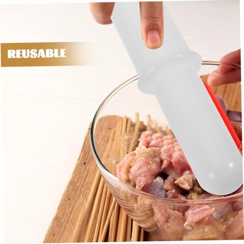 GALPADA 4 Stück Teiliges Weißes Fleischstößel aus Langlebigem Material Einsetzbar für Hackfleisch Spülmaschinengeeignet Glatte Oberfläche für Einfache für Wurstherstellung und GALPADA 4 Stück Teiliges Weißes Fleischstößel aus Langlebigem Material Einsetzbar für Hackfleisch Spülmaschinengeeignet Glatte Oberfläche für Einfache für Wurstherstellung und von GALPADA