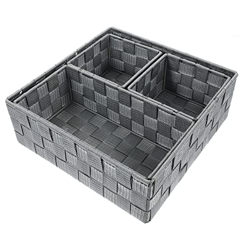 GALPADA 4 Stück Tischorganizer für Schreibtisch Aufbewahrungsbox für Büro und Zuhause Praktischer Sortierer für Stifte Clips und Notizen für Regale von GALPADA