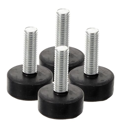 GALPADA 4 Stück Verstellbare Gummifüße rutschfeste Möbel Nivellierpads Stoßdämpfend für Stühle und Tische Bodenschutz Ergonomisch Erhöht von GALPADA