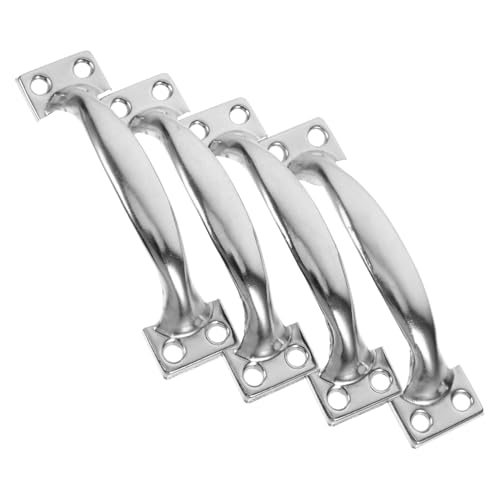 GALPADA 4 Stück Vintage Türgriff Bogenform Metallgriff Retro Schubladengriffe für Holztüren Kommoden Möbel mit Einfacher Montage für Wohn und Büroeinrichtung von GALPADA