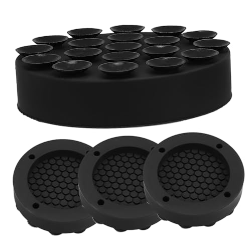 GALPADA 4 Stück Waschmaschinen Stabilisatoren rutschfeste Vibrations Pads für Waschmaschinen und Trockner Stoßdämpfer für Stabilität und Geräuschreduzierung von GALPADA
